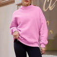 thumbnail image 5 of AUNVITO Women's High Neck Sweatshirt Long Sleeve Casual Fit Casual Winter Style Pullover Top, 5 of 8