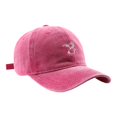 thumbnail image 2 of XIAOCHA Women's Cartoon Embroidered Dad Hat Adjustable Hat Band Daily Outdoor Ball Cap,Hot Pink, 2 of 4