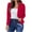 Red, variant on Gmluru Blazers For Women Trendy Pink Solid Color Slim Long Sleeve Double Breasted Suit Small Jacket Lightweight Suit S-3XL