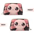 thumbnail image 3 of Xecao Cute Axolotl Sakura Blossoms B Print Fashion Makeup PVC Bag Large Capacity Travel Cosmetic Bag for Women Organizer Toiletry Clutch, 3 of 8