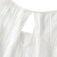 thumbnail image 6 of Bovemsi Women's Cotton Linen Camisole - Solid White Pleated Sleeveless Vest, Versatile Outer/Inner Wear, Base Layer Camisole, 6 of 7