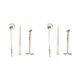 thumbnail image 1 of Cateissary 3Pcs Stainless Steel Candle Wick Trimmer Snuffer Accessories Candle Tool Kit 2piezas Oro, 1 of 1