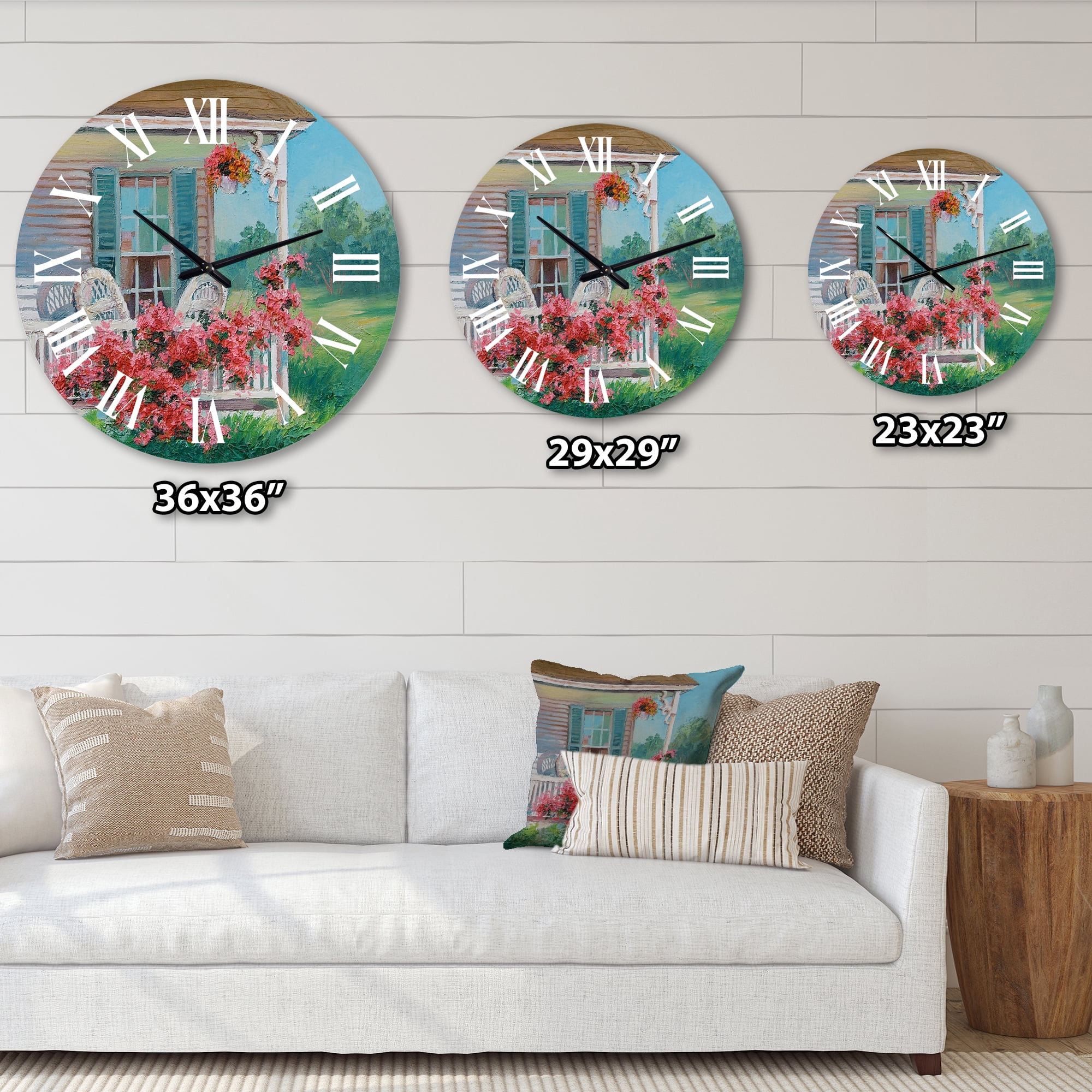 Designart 1 in Quartz Traditional Wall Clock