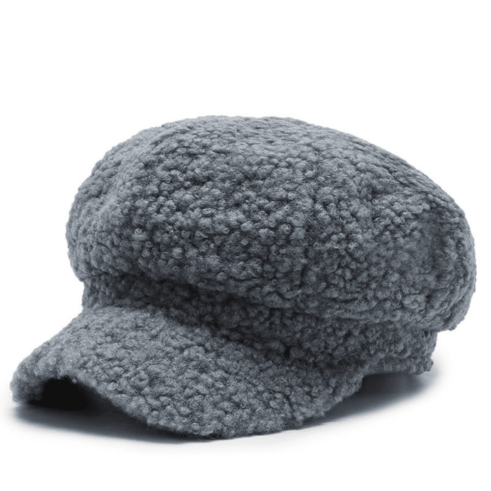 Faux Fur Winter Beret Hat