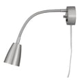 thumbnail image 3 of Cal Lighting Gooseneck Metal Wall Reading Lamp in Brushed Steel Silver, 3 of 5