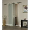 Pinecroft New Visions Ice Glass Barn Door Covers Opening Size 30"wide x 80"high Decorative Frosted Glass