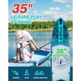 thumbnail image 4 of Electric Pump Azure Mist  11'6"*35"*6" Ailiefsun Stand Up Paddle Board Inflatable Stable Sup Board with Fishing Paddleboards Accessories for Adults Youth Wide Non-Slip Deck Surfboard, 4 of 7