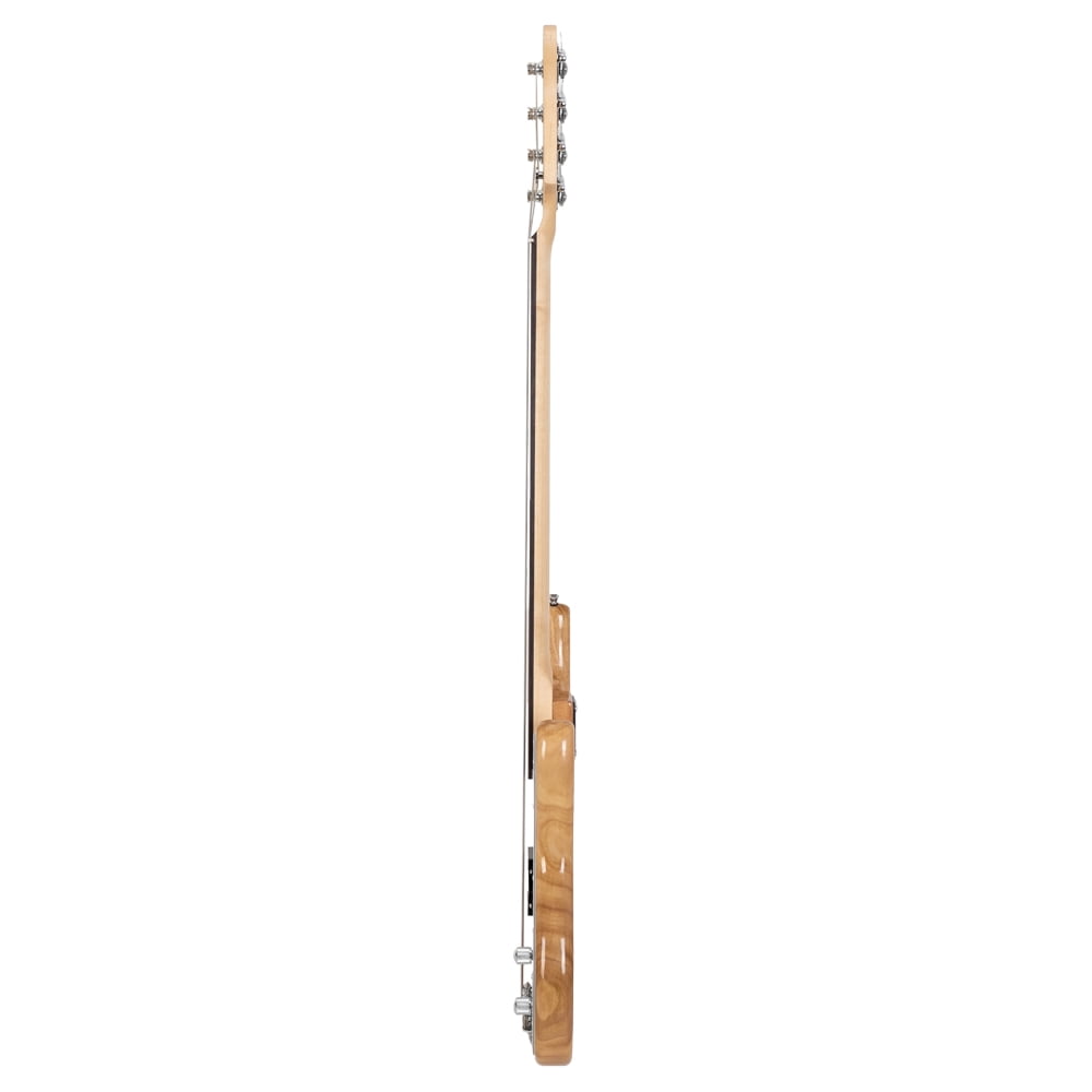 Veryke Fretless 4-String Solid Body Bass Guitars Burlywood