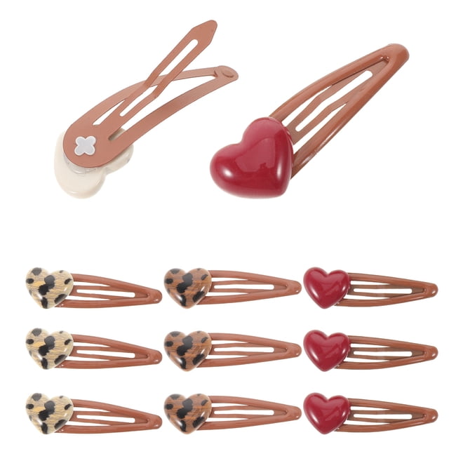 BESTYASH 12Ud Broches Snap Con Y Estampado Leopardo Para Peinados Femeninos