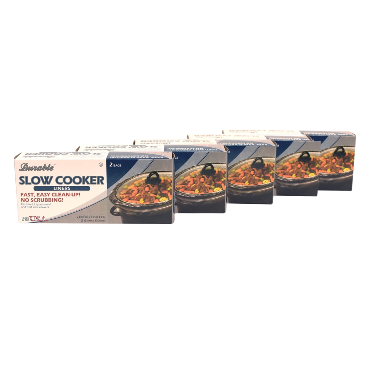 SEALAPACK SLOW COOKER LINERS 5 PK DISPOSABLE BAGS EASY & CLEAN COOKING