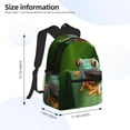 thumbnail image 2 of Easygdp Red-Eyed Tree Frog Mochila Casual para Portátil, Mochila para Escuela, Viajes, Negocios, 2 of 6