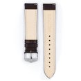 thumbnail image 3 of Hirsch Modena Embossed Leather Watch Strap - Brown - L - 19mm - Silver Buckle, 3 of 9