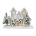 thumbnail image 1 of Melrose LED Lighted Flocked Holiday Village Christmas Decoration - 12.5"", 1 of 3