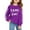 1#Purple, variant on Byoo Toddler Girls Football Glitter Print Sweatshirt Sports Casual Crewneck Pullover Top