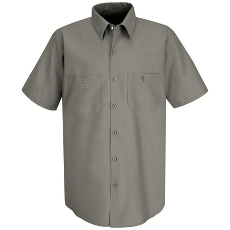 Red Kap Mens Short Sleeve Industrial Work Shirt