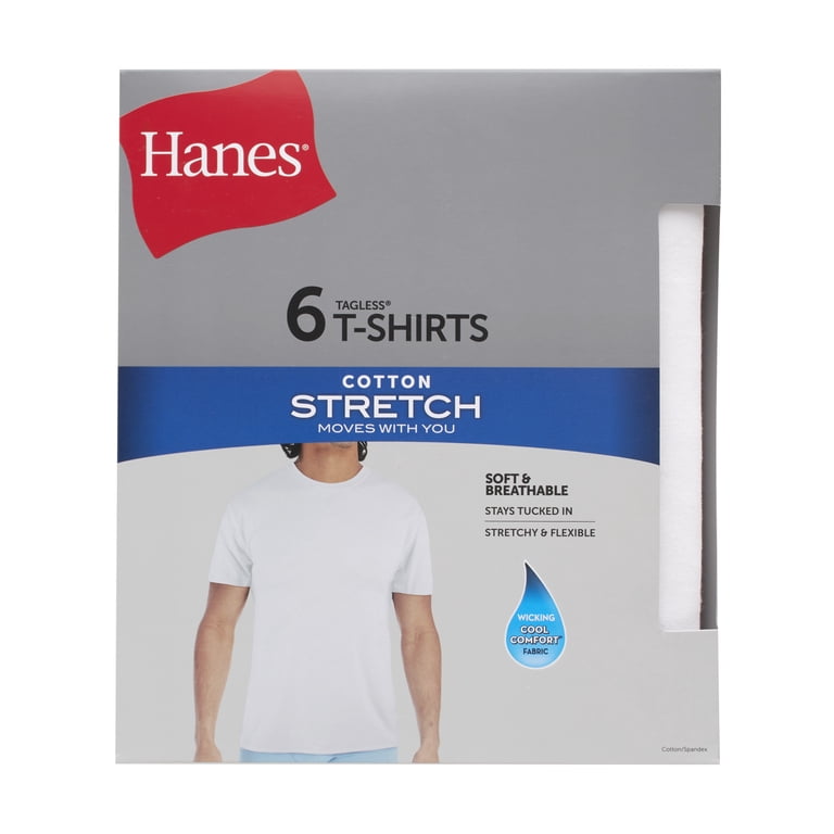 Hanes Men's Cotton Stretch Undershirt 6-Pack photo 2