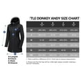 thumbnail image 7 of Little Donkey Andy Women's Softshell Fleece Lined Jacket with Hood Windbreaker Insulated Long Warm Rain Jacket (Black S), 7 of 7