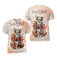 thumbnail image 3 of Hello Fall Chihuahua Scarf Welcome Autumn with Leaves Pumpkins All Over Print 3D Shirt Unisex Merch Dog Lover Gifts Idea - 00011, 3 of 6