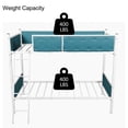 thumbnail image 4 of Upholstered Metal Bunk Bed Twin Over Twin, Heavy Duty Bed Frame with Safety Guard Rails, Flat Ladder, Durable Bunk Beds Twin Over Twin Size for Kids Teens Adults, Bedroom Furniture, 4 of 11