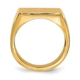thumbnail image 2 of 14k Yellow Gold Polished Mens Signet Ring Size 10 Ring for Men - 10.0 Grams, 2 of 6