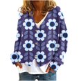 thumbnail image 2 of Puntoco Chaqueta Informal Con Botones Y Estampado De Moda Para Mujer, 2 of 5