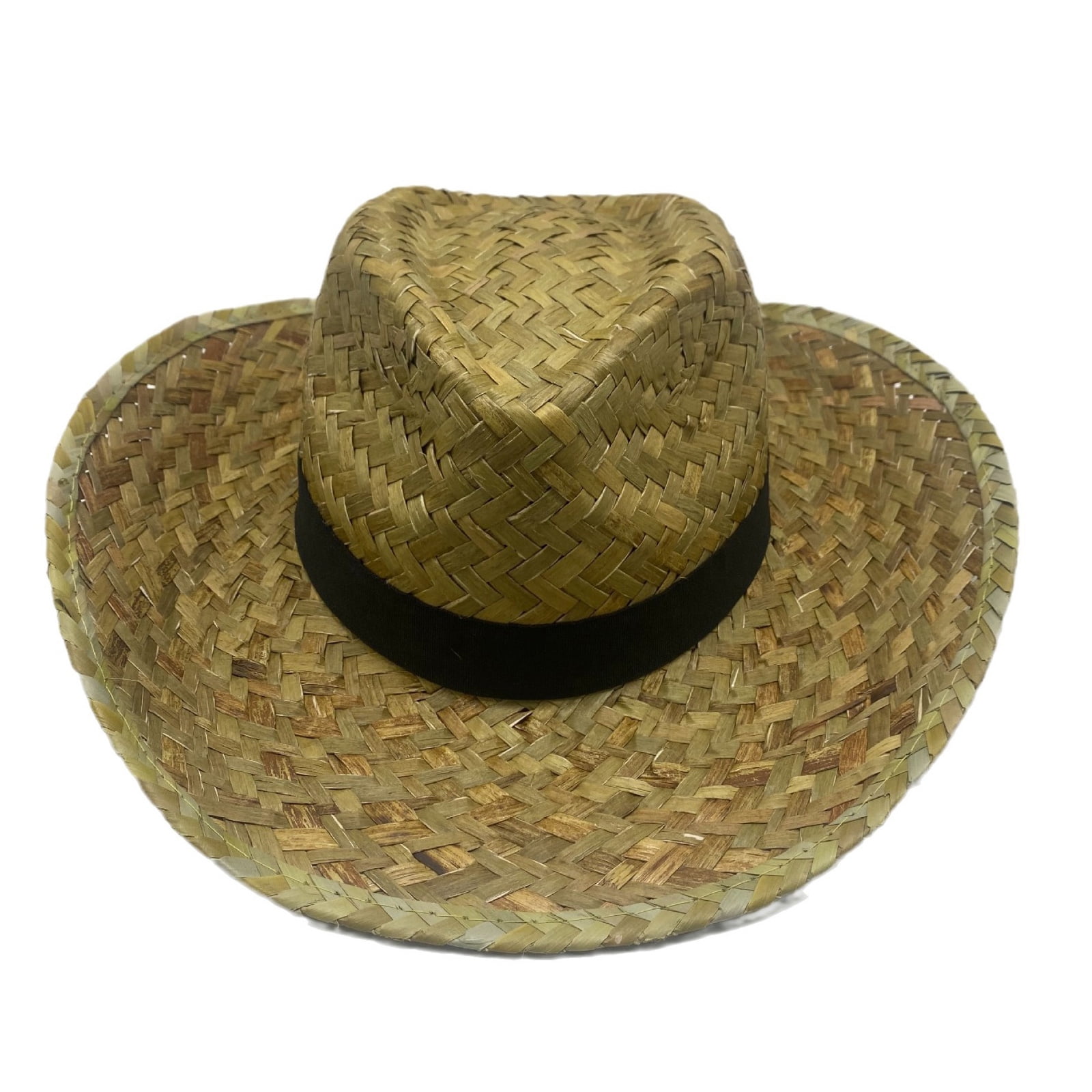 5758 Unisex Pfg Baha Straw Hat, Vivid Blue Kona Print kona-big-wave-liquid-aloha-  main image 2