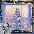 thumbnail image 4 of 1000 Uds adornos de copo de nieve con purpurina decoraciones colgantes de Navidad, 4 of 5