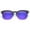 Black-Blue/ Blue Mirror, variant on sunglassLA Unisex Semi Rimless Wire Hook Temples Square Colored Mirror Lens Horn Rimmed Sunglasses 56mm (Black-Blue/ Blue Mirror) - 56mm