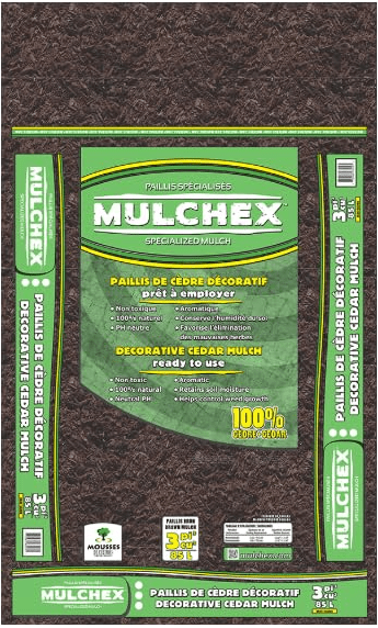 Cedar Mulch, Black, Organic, 3.0 Cu. Ft. Perfect for Landscaping, Gardens, Potted Plants, and More!