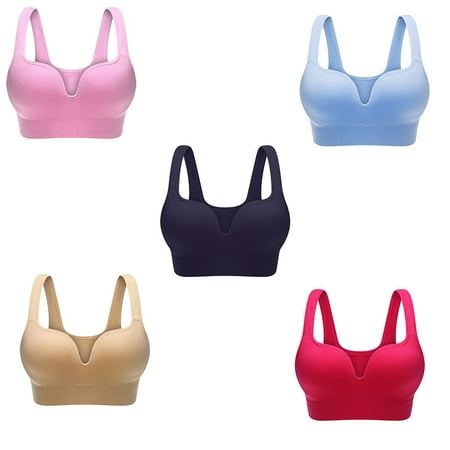 

ROBOT-GXG Professional Women Yoga Top Tank Seamless Fitness Sports Push Up Bra Solid Color Gym Vest