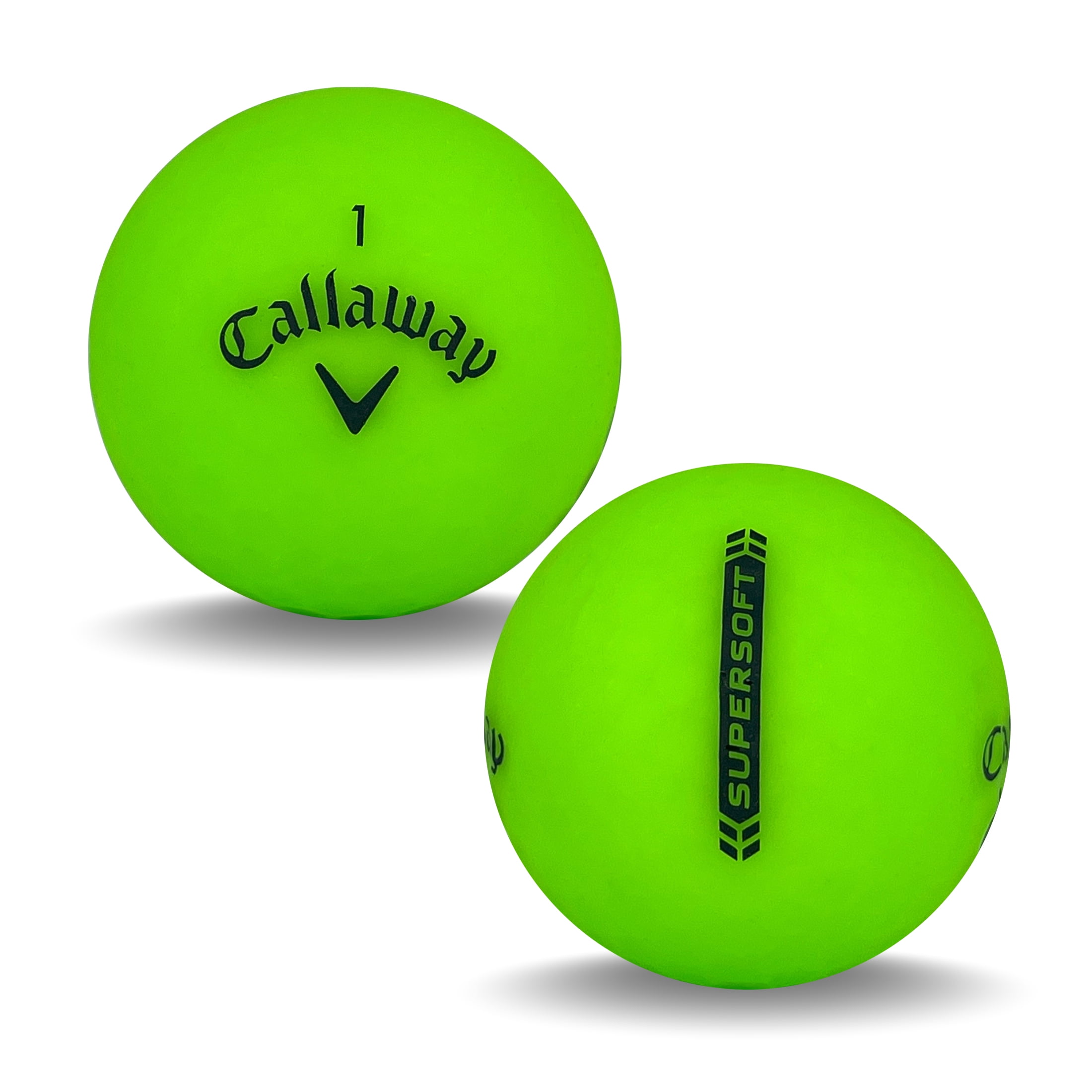 36 Callaway Supersoft Green 4A Recycled Golf Balls, by Mulligan USA