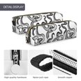 thumbnail image 4 of Disketp Hand Drawn Snake Estuche de Lápices de Cuero con Cierre, Estuche Compacto para Papelería, Bolígrafos y Accesorios Pequeños, 4 of 7