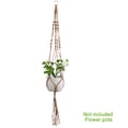 thumbnail image 4 of Plant Hanger Living Room Jute Rope Wall Decoration 4 Leg Ropes Handmade Macrame, 4 of 8
