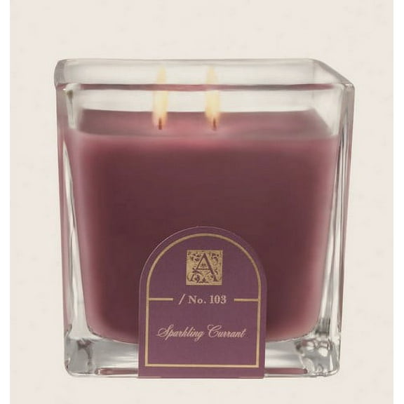 SPARKLING CURRANT Aromatique Cube 12 oz Glass Scented Jar Candle