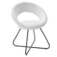 thumbnail image 2 of Nouvelle Upholstered Fabric Dining Chair Set of 2 Black White, 2 of 7