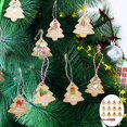 thumbnail image 1 of Etiquetas colgantes para árboles de Navidad con cuerdas Cajas de Etiquetas Decoración navideña en apariencia de árbol de Navidad Suministros para - 98 98 PCS B, 1 of 8