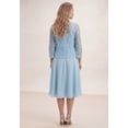 thumbnail image 3 of Roaman's Women's Plus Size Glitter & Lace Jacket Dress Set, 3 of 4