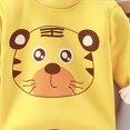 thumbnail image 4 of NOLDARES Toddler Boys Pajamas Set 2Pcs Long Sleeve Cotton Print Top and Pants Soft Sleepwear Pjs Jammies Fall Winter 6-12 Months 12-24 Months 2t 3t 4t 5t 6t 7t 8t 9t Children,Yellow,2-3 Y, 4 of 4
