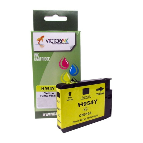 Cartucho de Tinta Generico Nuevo HP Yellow Victorynk HP954XL 954 Victorynk COMPATIBLE DE TINTA