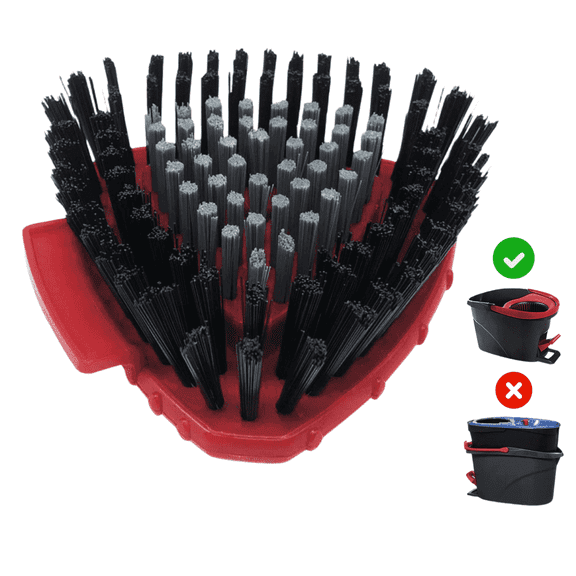 1 Pack Scrub Brush Compatible with O-Cedar EasyWring System | Shower & Floor Scrubber for Cleaning | Ideal for Kitchen, Deck, Bathroom & Floors