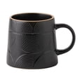 thumbnail image 1 of Embossed Conical Coffee Mugs Set of 1, With A Capacity of 14.54 oz and Two Colors of Ceramic Coffee Mugs for Families, 1 of 5