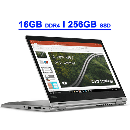 Lenovo ThinkPad L13 Yoga Gen2 Premium 2-in-1 Laptop 13.3" FHD IPS Touchscreen AMD 6-Core Ryzen 5 PRO 5650U 16GB DDR4 256GB SSD Fingerprint USB-C Long Battery Life Pen Win11Pro Silver