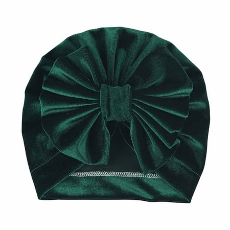 

YWDJ 0-24 Months Fall Winter Boys Girls Flowers Knitted Windproof Warmth Ear Protection Kids Hat Green One Size