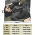 thumbnail image 3 of Keanu Actor Reeves Throw Blanket Flannel Blanket Warm Soft Microfiber Blanket for Living Room Couch Sofa Bedroom Decor Gifts 50"x40", 3 of 5