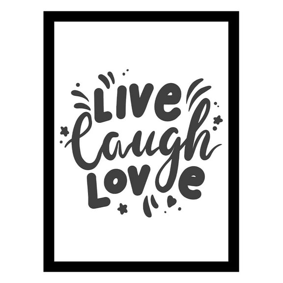 LIVE LAUGH LOVE Framed Print