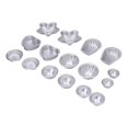 thumbnail image 1 of Aluminum Alloy Bath Salt Ball Mold Cute Sphere Heart Petal Shaped Cake Baking Mold Set#17, 1 of 5