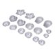 thumbnail image 1 of Aluminum Alloy Bath Salt Ball Mold Cute Sphere Heart Petal Shaped Cake Baking Mold Set#17, 1 of 5