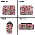 thumbnail image 4 of KUIFORTI Red Flower Crossbody Bag for Women Portability Cell Phone Women's Shoulder Handbags Leather Soft Purse Shoulder Bags with Chain Strap for Travel Daypack, 4 of 6