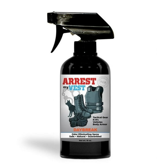 Arrest My Vest Odor Eliminator Spray for Body Armor and Tactical Gear, Daybreak, 16 fl oz