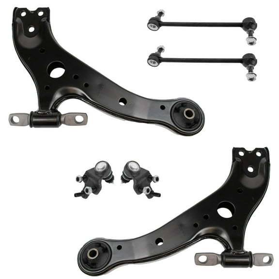 TRQ For 02-04 2005 2006 Camry ES330 Control Arm Ball Joint 6pc Suspension Kit PSA56322